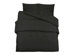 Ropa De Cama-Juego de funda nórdica algodón 140x200 cm ES231795 Negro