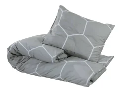Juego de funda nórdica algodón 135x200 cm ES678643 Gris