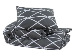 Juego de funda nórdica algodón 135x200 cm ES350977 Gris Sale