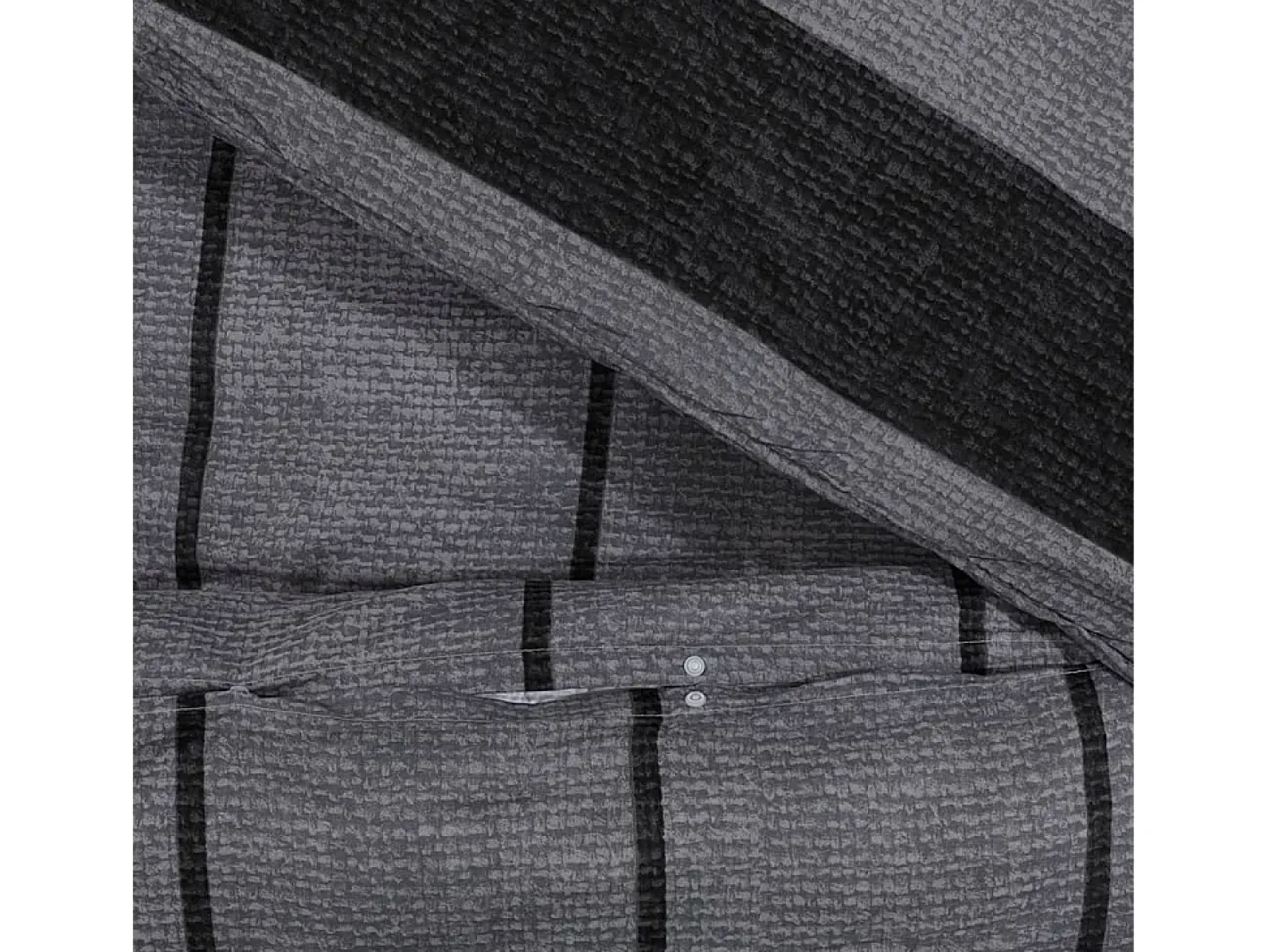 Ropa De Cama-Juego de funda nórdica algodón oscuro 200x200 cm ES758165 Gris