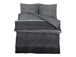 Juego de funda nórdica algodón oscuro 200x220 cm ES278096 Gris Hot