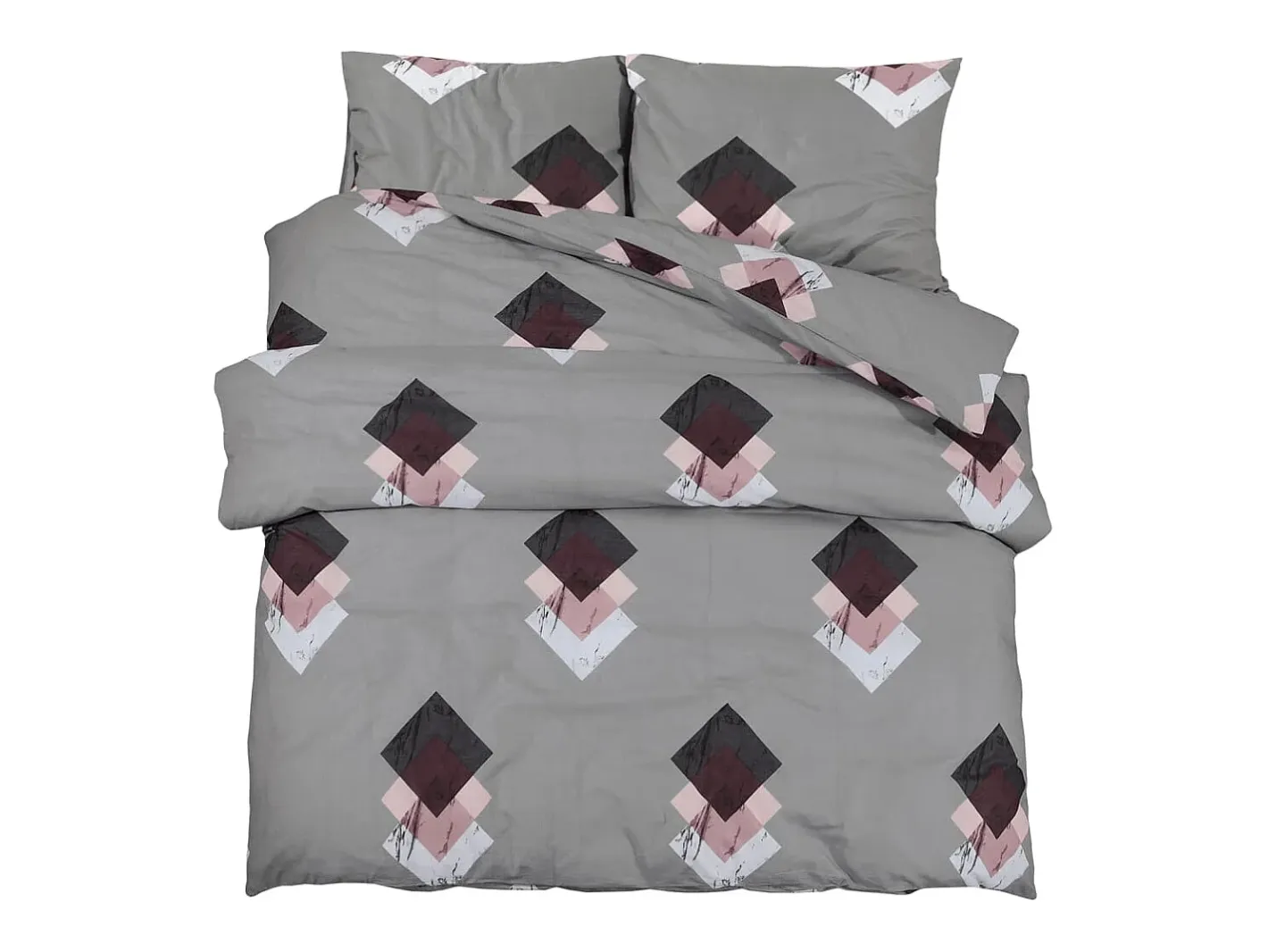 Juego de funda nórdica algodón 200x200 cm ES142883 Gris Hot