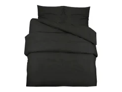 Juego de funda nórdica algodón 240x220 cm ES517820 Negro Outlet