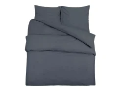 Ropa De Cama-Juego de funda nórdica microfibra ligera antracita 135x200 cm ES202774 Gris antracita
