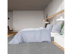 Ropa De Cama-Juego de funda nórdica microfibra ligera 220x240 cm ES103527 Gris
