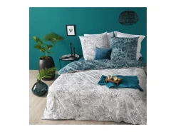 Sale Atmosphera Juego de funda nórdica reversible "Jungle" 260 x 240 cm Gris