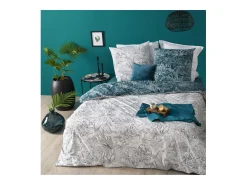 Clearance Atmosphera Juego de funda nórdica reversible "Jungle" 240 x 220 cm Gris