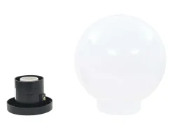 Outlet Juego de lámparas de bola LED 2 piezas esféricas 20 cm PMMA ES428415 Blanco