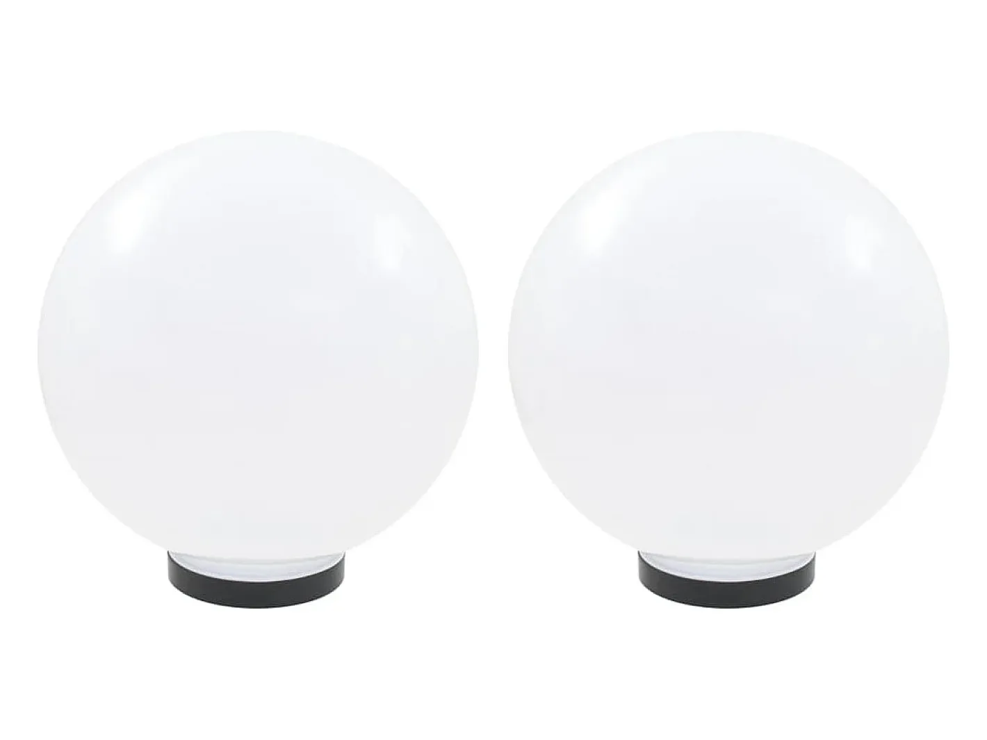 Juego de lámparas de bola LED 2 piezas esféricas 30 cm PMMA ES887470 Blanco Outlet