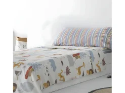 Cotton Artean Juego de sabanas Infantil/Juvenil SALBURUA 100% ALGODÓN Cama de 90 Multicolor Sale