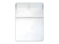 New Cotton Artean Juego de sabanas vainica percal algodón 240x260 Cama de 150 Blanco
