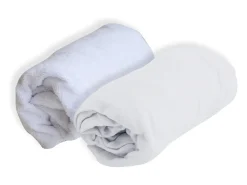 Juego de Sábana Bajera Alese y 60 x 120 cm - Poliuretano - Impermeable y Transpirable Blanco Best