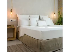 New Cotton Artean Juego de sábanas 100% algodón orgánico 280x260 Cama 200 Blanco