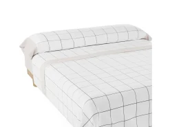 New Juego de Sábanas Cuadros Beig - Nalui Beige