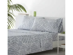 Cotton Artean Ropa De Cama-Juego de sábanas ARTEDO microfibra hipoalergénica Cama 90 Gris