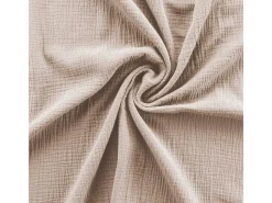 Douceur d'intérieur Juego de sábanas de gasa de algodón 140 x 200 cm Beige Outlet