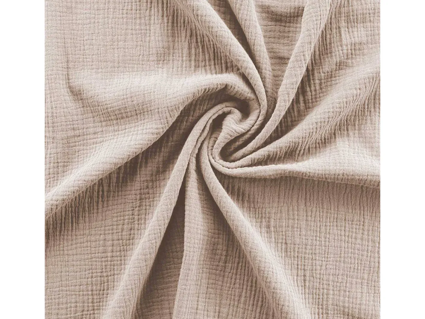 Douceur d'intérieur Juego de sábanas de gasa de algodón 140 x 200 cm Beige Outlet