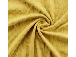 Douceur d'intérieur Ropa De Cama-Juego de sábanas de gasa de algodón 240 x 220 cm Amarillo