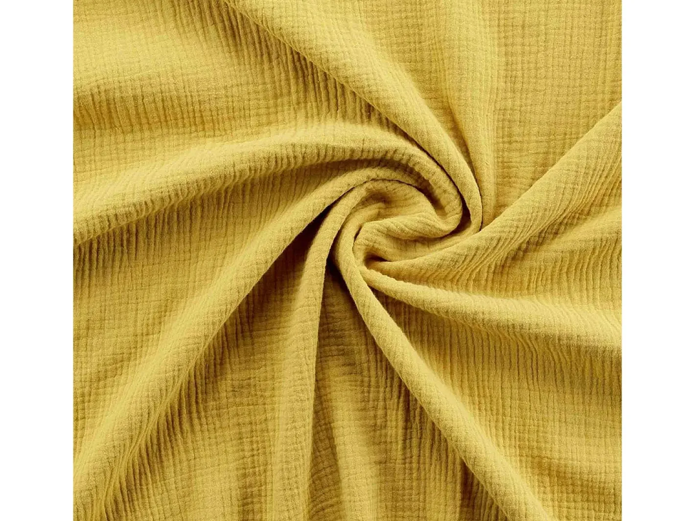 Douceur d'intérieur Ropa De Cama-Juego de sábanas de gasa de algodón 240 x 220 cm Amarillo