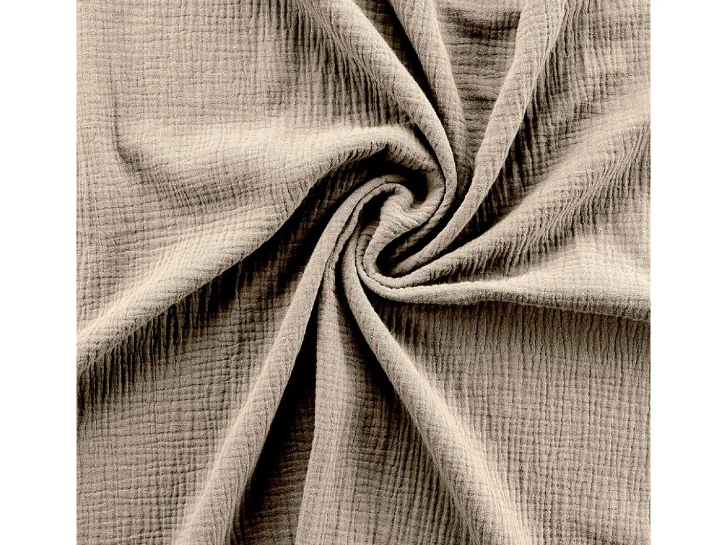 Douceur d'intérieur Juego de sábanas de gasa de algodón 260 x 240 cm Beige