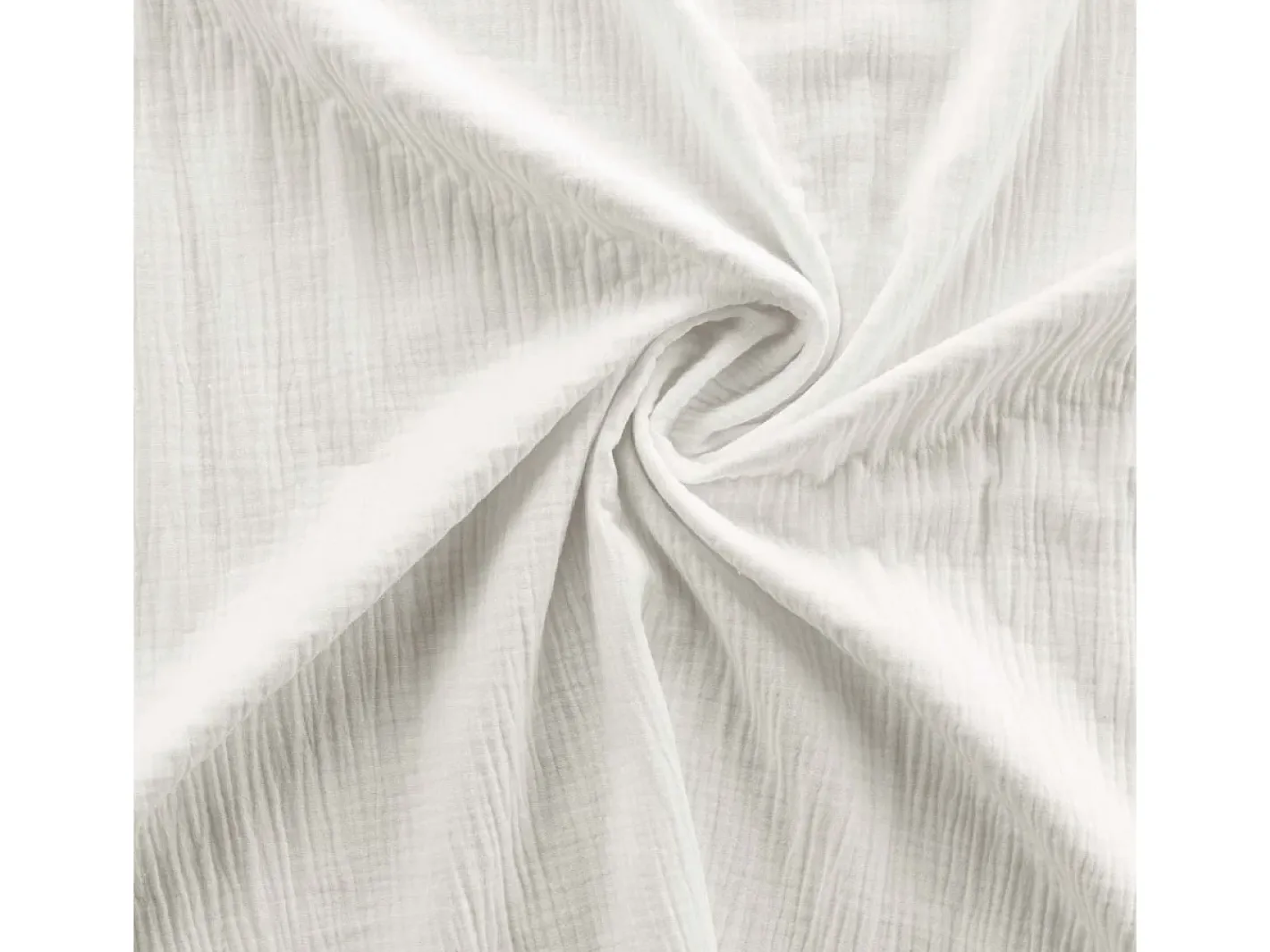 Douceur d'intérieur Ropa De Cama-Juego de sábanas de gasa de algodón 140 x 200 cm Blanco