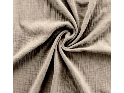 Douceur d'intérieur Juego de sábanas de gasa de algodón 240 x 220 cm Beige
