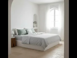Morfeo Descanso Juego de sábanas ecológicas algodón 100% orgánico 180x190/200 cm Gris Outlet