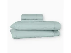 Clearance Morfeo Descanso Juego de sábanas ecológicas algodón 100% orgánico 150x190/200 cm Verde