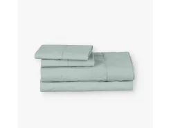 Clearance Morfeo Descanso Juego de sábanas ecológicas algodón 100% orgánico 150x190/200 cm Verde