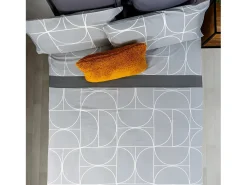 Cotton Artean Ropa De Cama-Juego de sábanas MAISON algodón poliéster 160x260 Cama 90 Gris