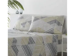 Cotton Artean Juego de sábanas RODILES microfibra hipoalergénica Cama 160 Gris Online