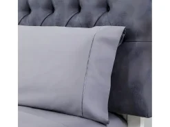 Cotton Artean Juego de sábanas satén algodón egipcio 300 Cama 160 Gris Outlet