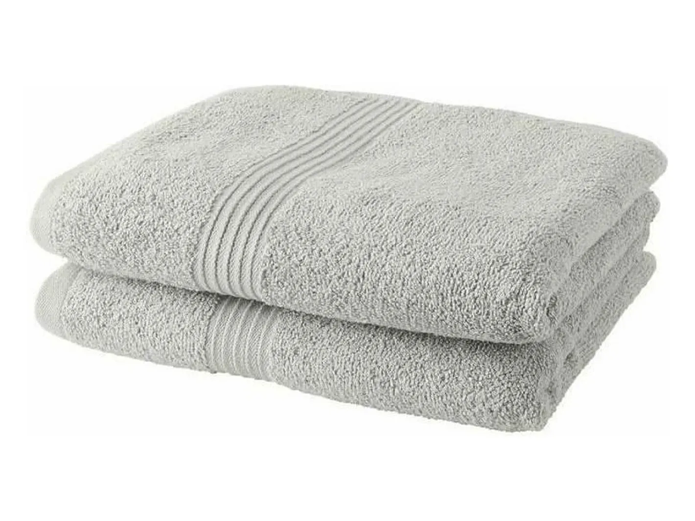 Today Ropa De Cama|Textil De Baño-Juego de Toallas Blanco 2 Piezas Gris claro