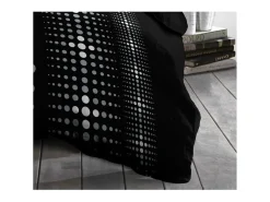 Best Juego nórdico de microfibra Steevy - 1 funda nórdica 140 x 200 cm + 1 funda de almohada 63 x 63 cm Negro