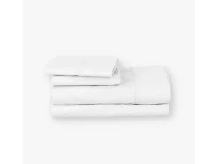 Discount Morfeo Descanso Juego sábanas ecológicas algodón 100% orgánico 105x190/200 cm Blanco