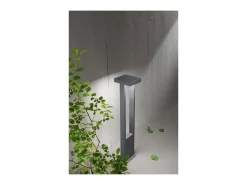 Kapp - Bolardo LED de jardín de 14 W, IP65, 1120 lm, 65 cm de altura, 3000 K, aluminio pintado, bolardo para exteriores, antracita mate - Perenz Gris Clearance
