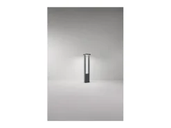 Kapp - Bolardo LED de jardín de 14 W, IP65, 1120 lm, 65 cm de altura, 3000 K, aluminio pintado, bolardo para exteriores, antracita mate - Perenz Gris Clearance