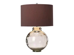Kara Bordslampa, Smoke, Faux Silk Shade Gris Discount