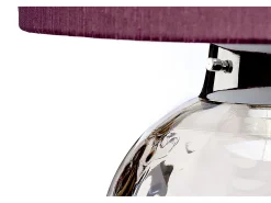 Kara Bordslampa, Smoke, Faux Silk Shade Gris Discount
