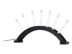 New ebuy24 Kebnekaise - Soporte de adviento eléctrico con 7 luces, color . Negro
