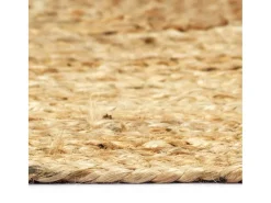 Sale Garden Furniture Kylva Alfombra de yute tejida a mano natural 160x230 cm Marru00f3n