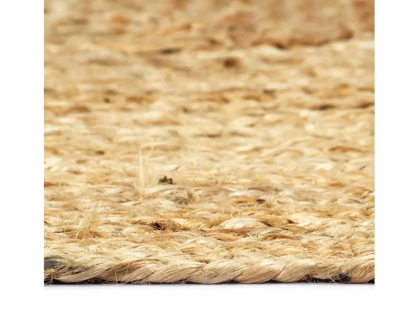 Sale Garden Furniture Kylva Alfombra de yute tejida a mano natural 160x230 cm Marru00f3n