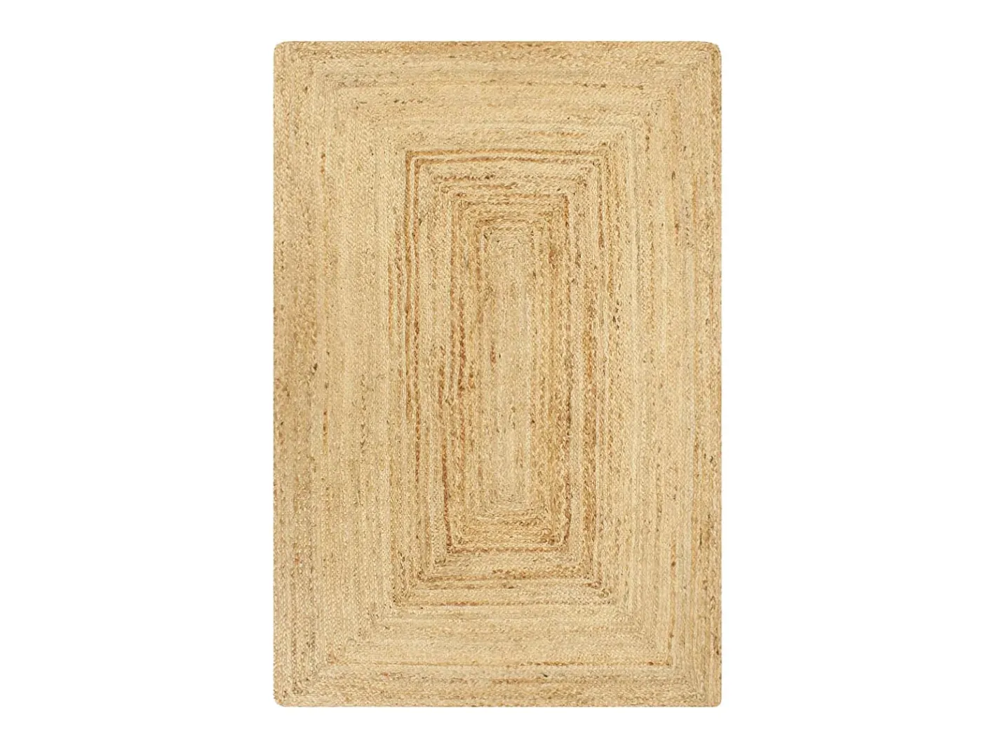 Sale Garden Furniture Kylva Alfombra de yute tejida a mano natural 160x230 cm Marru00f3n