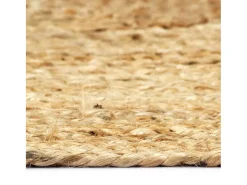 Hot Garden Furniture Kylva Alfombra hecha a mano de yute 200x300 cm Marru00f3n