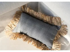 Bazar Bizar La Funda De Cojín Cotton Bonita - Negro Natural - 30x50 Multicolor Discount