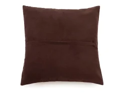 Bazar Bizar La Funda de Cojín de Cuero de Cuatro Paneles - Chocolate - 40x40 Marru00f3n chocolate Discount