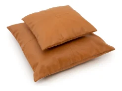 Online Bazar Bizar La Funda De Cojín De Cuero De Cuatro Paneles - lo - 60x60 Camel