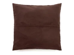 Bazar Bizar La Funda De Cojín De Cuero Cuatro Paneles - Chocolate - 60x60 Marru00f3n chocolate Sale