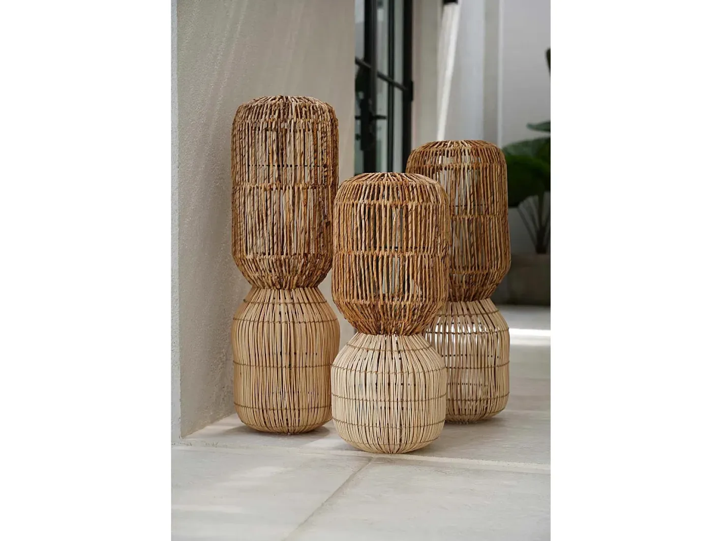 Bazar Bizar Lámpara Suspendida-La Lámpara Colgante ChemChem - Natural - L Color natural claro