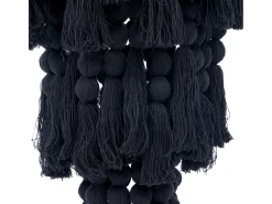 Bazar Bizar La Lámpara De Techo Nomad De Algodón - Negra - XL Negro New